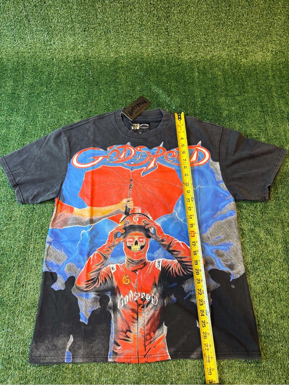 GODSPEED Red Graphic Short Sleeve Tee - Men's Crew Neck - Picture 8 of 13